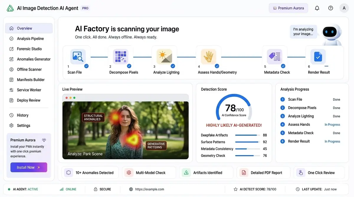 AI MCP node dashboard — example of the AI tool dashboard software